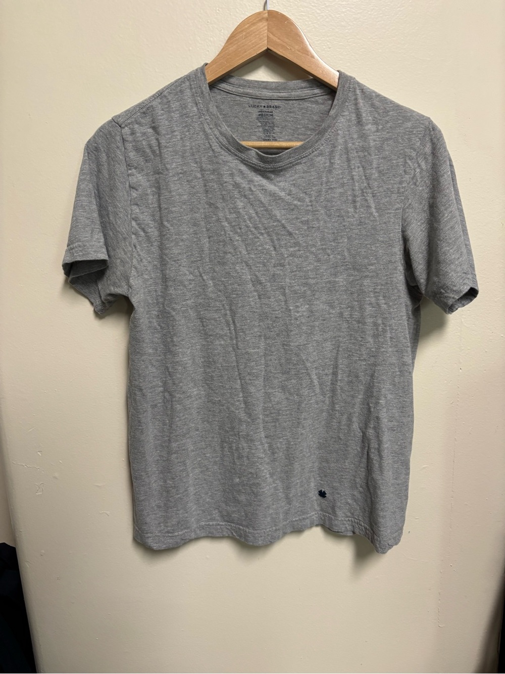 Lucky Brand Gray Short Sleeve Crewneck Tee